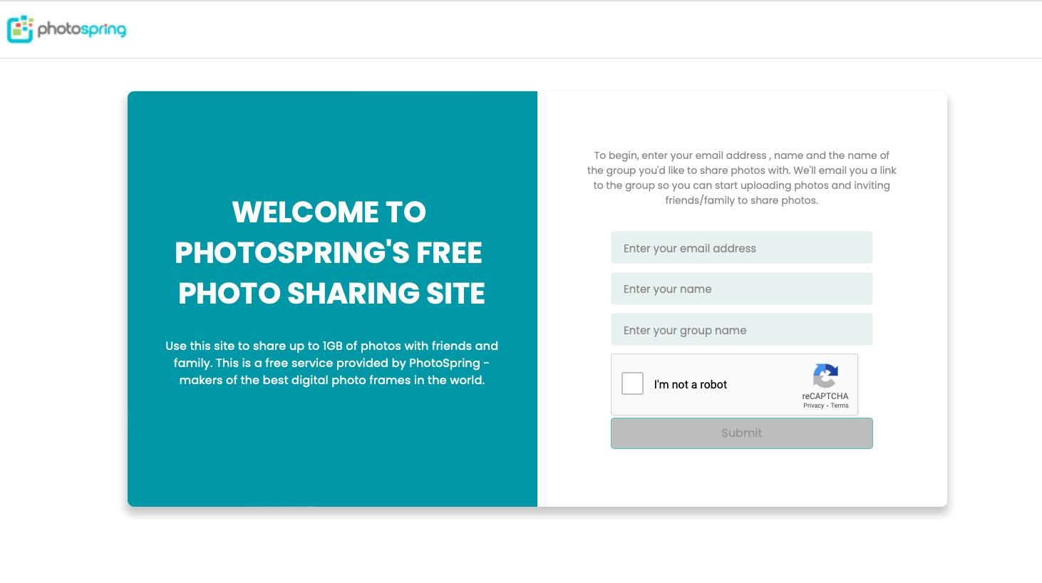 Sharing Vacation Photos with Friends and Family PhotoSpring Smart